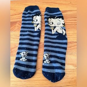 Betty Boop striped socks